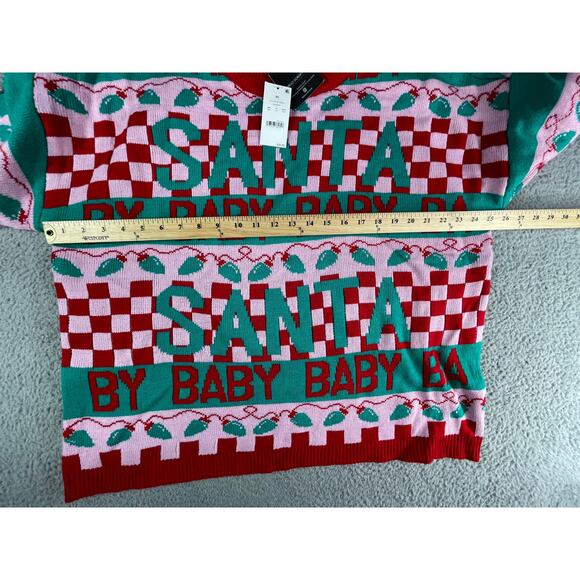 Ugly Christmas Sweater Mens XL Pullover Santa Baby Holiday Grayson Threads NWT - Picture 4 of 7